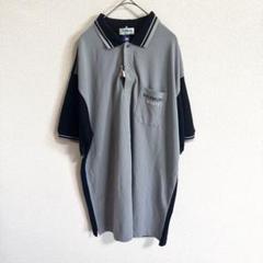 美品 KELENFOD ポロシャツ グレー/ネイビー タグ付き 速乾性　L L