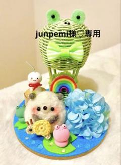 ぽんちゃん様梅雨作品羊毛フェルト