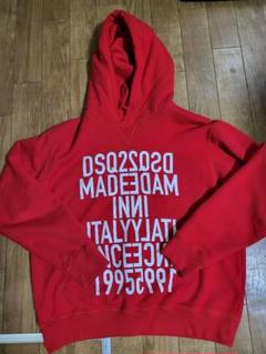 DSQUARED2 レッド パーカー L