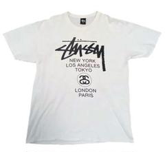 Stussy ホワイト Tシャツ Lサイズ　ワールドツアーのサムネイル