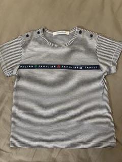 familiar ストライプ Tシャツ