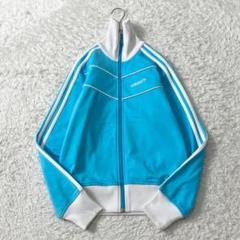 Y2K✨極美品✨アディダス トラックジャケット トレフォイルロゴ 水色 白 M Y2K✨極美品✨アディダス トラックジャケット トレフォイルロゴ