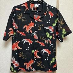 【美品】X-girl エックスガール 金魚柄シャツ 黒 Sサイズ