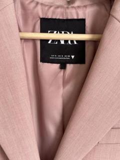 新品 未使用　ZARA ロングジャケット　ピンク　ブラック m16817613403_1.jpg?1689044168