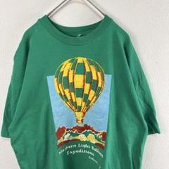 USA古着 90s 気球 シングルステッチ タンクトップ 緑