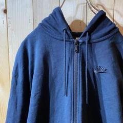 ss4820 NIKE ナイキ ワイドフルジップパーカー 丈短め 黒 M