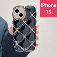 iPhone13 スマホケース かわいい メッキ うねうね 韓国 ブラック 人気