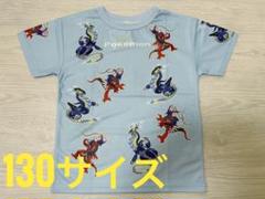 新品 ポケットモンスター 130cm 半袖 ドライTシャツ 総柄 ブルー