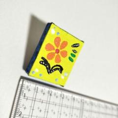 タラベラ焼き風 絵画 ピンバッチ