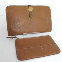エルメス/長財布/ドゴンGM/トリヨンクレマンス/ブラウン/▢L刻印/IJ124
