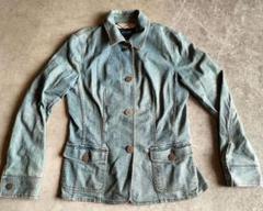 バーバリーロンドン　デニムジャケット　ノバチェック　42(XL)三陽 バーバリーロンドン デニムジャケット ノバチェック 42(XL)三陽