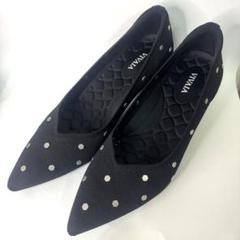 専用　極美品　VIVAIA Tamia ウェッジソール　パンプス　黒　39.5 極美品VIVAIA Tamia ウェッジソールパンプス黒39.5