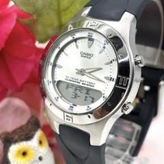 稼働品☆　CASIOカシオ　エディフィス　ラバーベルト　メンズ腕時計