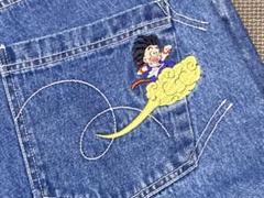 Lサイズ ドラゴンボール デニム パンツ グラニフ 筋斗雲 鳥山明