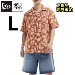NEWERA ニューエラ 半袖 シャツ ボタニカル 総柄 アロハ メンズ Lのサムネイル