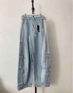 Adidas ADILLENUM 25サイズ　デニムパンツ ブルー JY4515 Adidas ADILLENUM 25サイズ デニムパンツ ブルー JY4515 - メルカリ