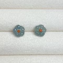 ピアス天然翡翠ヒスイＳ925刻印シルバー 天然翡翠ピアスヒスイ925銀刻印シルバー - メルカリ