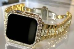 G☆Apple Watchステンレスバンド　ジュエルベルト　保護カバー　ケース