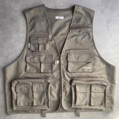 PERUSHU フィッシングジャケット オリーブグリーン