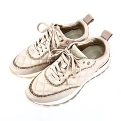 【ほぼ新品】＋diana グリッター ラメ キルティング スニーカー 23.0