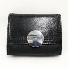 ○★新品未使用　DIESEL (ディーゼル)　ロレッタ　三つ折り財布　ブラック ○☆新品未使用 DIESEL (ディーゼル) ロレッタ 三つ折り財布