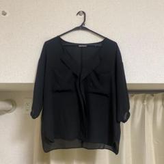 【お値下げ相談可❗️】ROOM903 ブラック五分袖シャツ　ブラウス