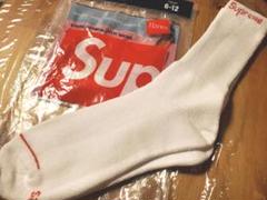 シュプリーム Hanes Crew Socks