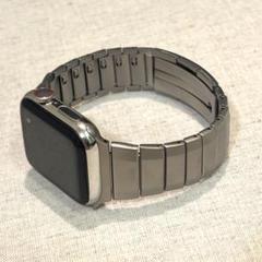 Apple Watch用/高級リンクステンレスブレスレット/シルバー