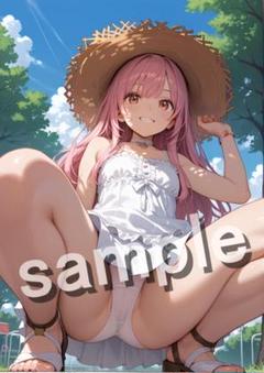 AI 美女 ポスター A4 サイズ 美女 アート イラスト IN-5