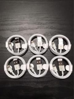 新品 iPhone ライトニングケーブル 6本　1m USB 充電器 純正品質