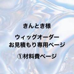 きんとき様 ウィッグオーダー 材料費ページ - メルカリ