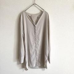 イエナ 美品 ピンクベージュ くすみ Vネック 長袖ブラウス とろみ 上品 綺麗