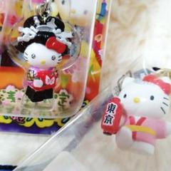 ご当地キティ 東京 池袋限定 池袋キティ物語 根付け　ストラップ　2002 Hello Kitty/ハローキティ・ご当地キティ・奈良限定・大仏