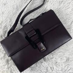 美品 GUCCI PVC ショルダーバッグ GG 肩掛け フラップ パープルのサムネイル