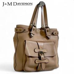 J&M DAVIDSON トートバッグ オールレザー シボ革 ショルダー ブギー