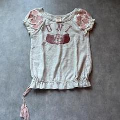 DENIM DUNGAREE 刺繍　Tシャツ　半袖トップス　120cm