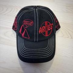 Aries ロゴ刺繍入りアイレットディテール キャップ オリジナルロゴ刺繍キャップ(508438378) | レディアゼル