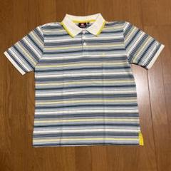 爽やかなボーダー柄！QUIKSILVER クイックシルバー 半袖ポロシャツ