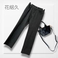 きれいめパンツ◆スラックス(M)ダークグレー オフィス レトロ ミセス