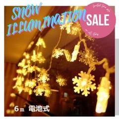 ★✨安値✨★雪型　イルミネーションライト　電池式　6M　40LED　暖色
