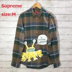 Supreme ダニエルジョンストン フランネルシャツ
