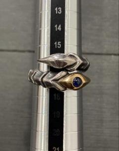 ブラッディーマリー　ダブルタローン リング　廃番品 ブラッディマリー ダブルタローンリング K18コンビ サファイア