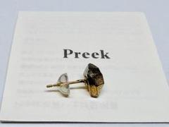 未使用　PREEK　片耳用ピアス　ブライトクオーツ