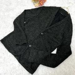 ★addiction★ニット ジャケット カーディガン 手洗い ダークグレー