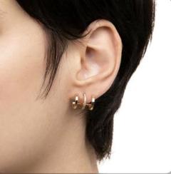 新品 Orbital ブラックダイヤモンド ピアス /スモーキークォーツ ...