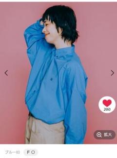 niko and… ブラウス シャツ 「竹下玲奈×NAVYS」コラボ BIGシャツ