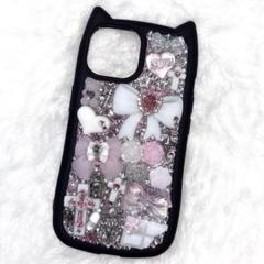 iPhone15デコケースデコ電量産型地雷サブカルパンクy2k姫ギャル埋めつくし