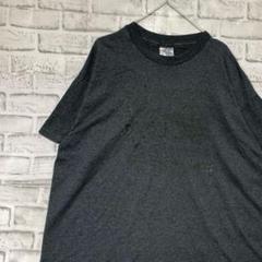 USA製90sヴィンテージTシャツ！シングルステッチ　グレー半袖古着　XL725
