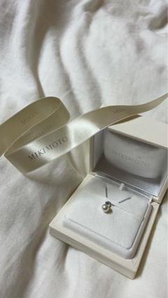 Mikimoto 真珠 クロスネックレス ギフトボックス付き 美品】 MIKIMOTO ミキモト ネックレス クロス パール シルバー