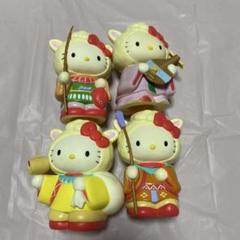 ハローキティ 七福 羊 ソフビ 貯金箱